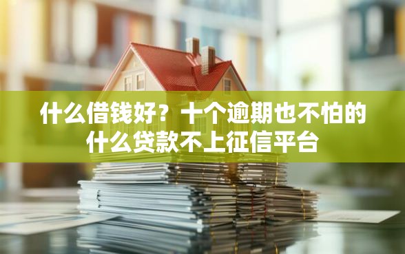 什么借钱好?十个逾期也不怕的什么贷款不上征信平台 什么借钱好?十个逾期也不怕的什么贷款不上征信平台