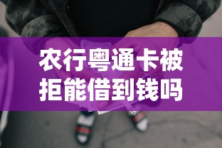 农行粤通卡被拒能借到钱吗？2000元无门槛借款5个平台推荐