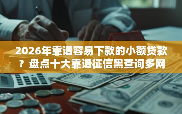 2026年靠谱容易下款的小额贷款？盘点十大靠谱征信黑查询多网贷多负债高还能百分百下款的