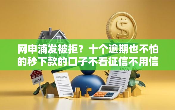 网申浦发被拒？十个逾期也不怕的秒下款的口子不看征信不用信用卡