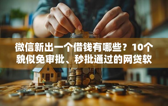 微信新出一个借钱有哪些？10个貌似免审批、秒批通过的网贷软件合集