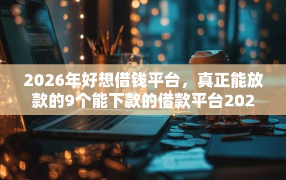 2026年好想借钱平台，真正能放款的9个能下款的借款平台2025推荐