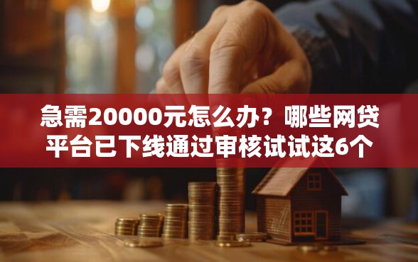 急需20000元怎么办？哪些网贷平台已下线通过审核试试这6个无门槛平台