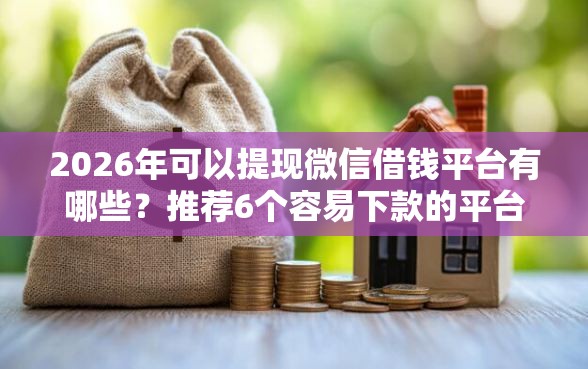 2026年可以提现微信借钱平台有哪些？推荐6个容易下款的平台