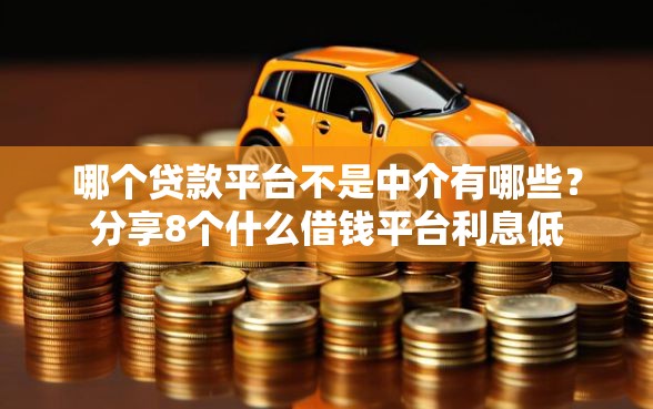 哪个贷款平台不是中介有哪些?分享8个什么借钱平台利息低 哪个贷款平台不是中介有哪些?分享8个什么借钱平台利息低