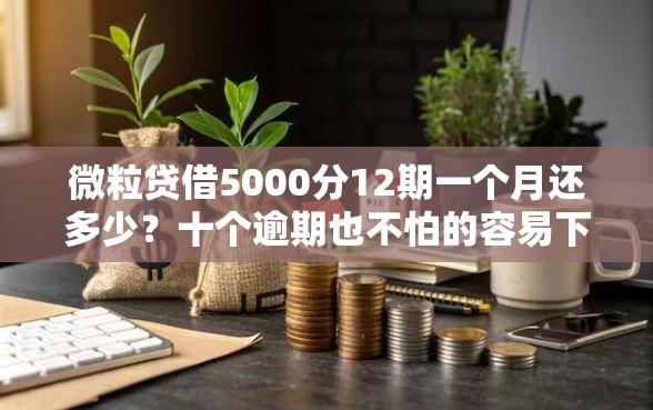 微粒贷借5000分12期一个月还多少？十个逾期也不怕的容易下款的平台