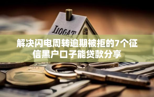 解决闪电周转逾期被拒的7个征信黑户口子能贷款分享 解决闪电周转逾期被拒的7个征信黑户口子能贷款分享