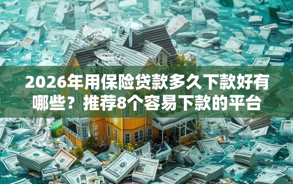 2026年用保险贷款多久下款好有哪些？推荐8个容易下款的平台