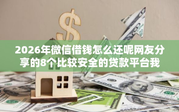 2026年微信借钱怎么还呢网友分享的8个比较安全的贷款平台我觉得不错！