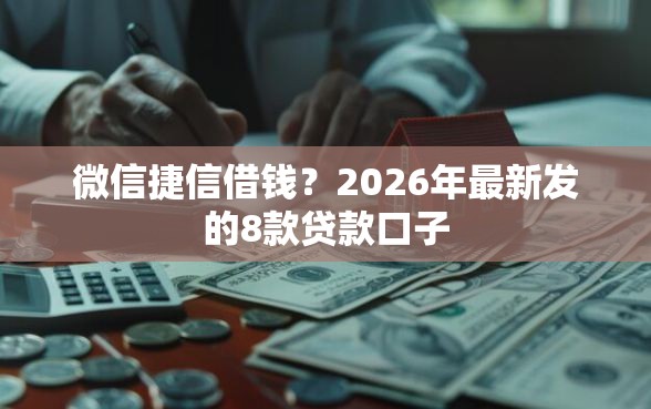 微信捷信借钱？2026年最新发的8款贷款口子