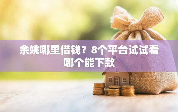 余姚哪里借钱？8个平台试试看哪个能下款