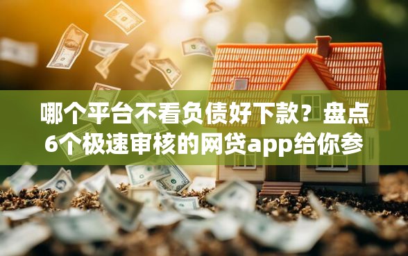 哪个平台不看负债好下款？盘点6个极速审核的网贷app给你参考