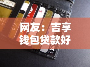 网友：吉享钱包贷款好下款吗？求介绍几款借款平台借钱容易