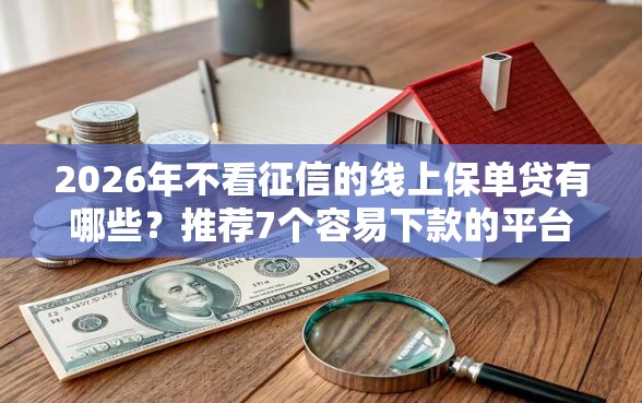 2026年不看征信的线上保单贷有哪些？推荐7个容易下款的平台