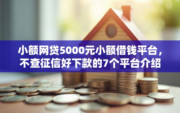 小额网贷5000元小额借钱平台，不查征信好下款的7个平台介绍