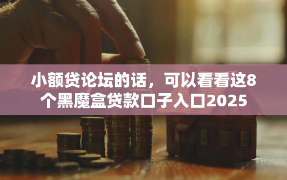 小额贷论坛的话，可以看看这8个黑魔盒贷款口子入口2025