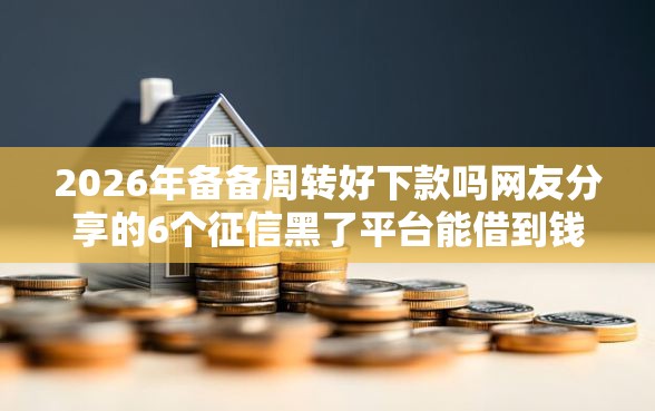 2026年备备周转好下款吗网友分享的6个征信黑了平台能借到钱我觉得不错！
