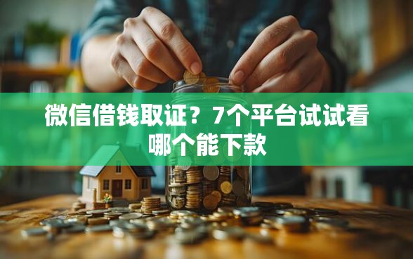 微信借钱取证?7个平台试试看哪个能下款 微信借钱取证?7个平台试试看哪个能下款
