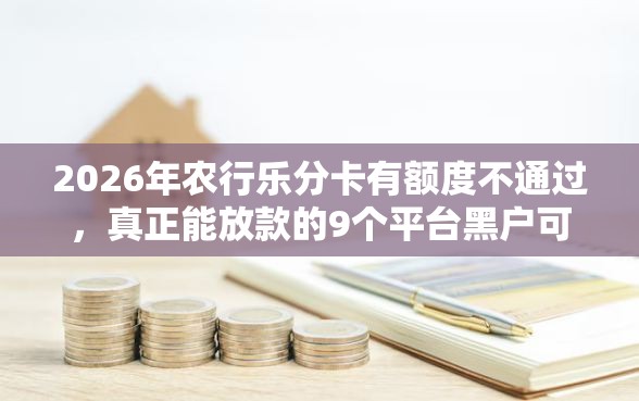 2026年农行乐分卡有额度不通过，真正能放款的9个平台黑户可以借到钱呢推荐
