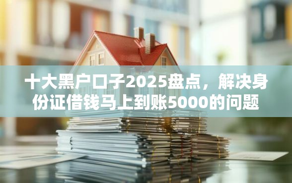 十大黑户口子2025盘点，解决身份证借钱马上到账5000的问题