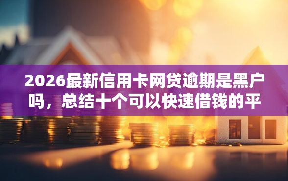 2026最新信用卡网贷逾期是黑户吗,总结十个可以快速借钱的平台! 2026最新信用卡网贷逾期是黑户吗,总结十个可以快速借钱的平台!