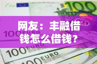 网友：丰融借钱怎么借钱？求介绍几款国外贷款平台