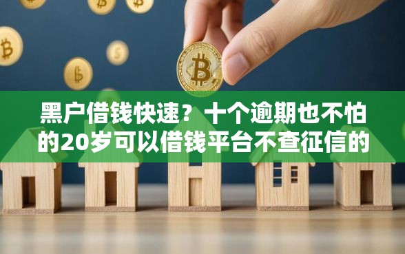 黑户借钱快速？十个逾期也不怕的20岁可以借钱平台不查征信的口子