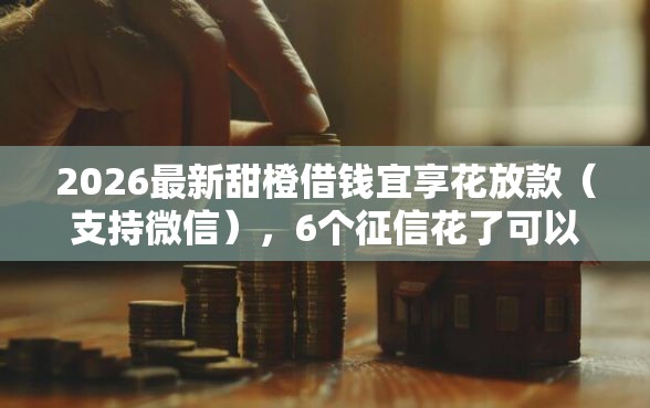 2026最新甜橙借钱宜享花放款（支持微信），6个征信花了可以借钱的网贷平台无私分享