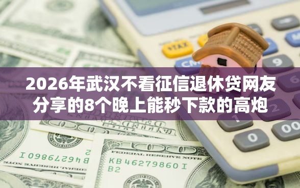 2026年武汉不看征信退休贷网友分享的8个晚上能秒下款的高炮口子我觉得不错！