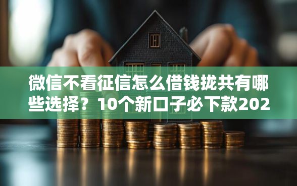 微信不看征信怎么借钱拢共有哪些选择？10个新口子必下款2025不查征信详解