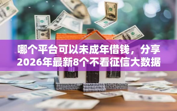 哪个平台可以未成年借钱，分享2026年最新8个不看征信大数据的贷款平台