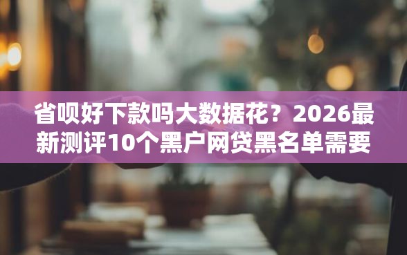 省呗好下款吗大数据花？2026最新测评10个黑户网贷黑名单需要2万能借款平台
