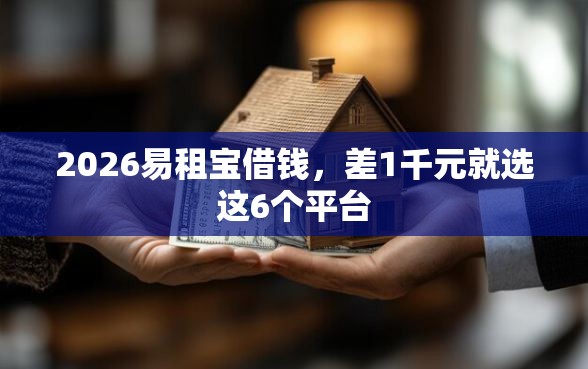 2026易租宝借钱，差1千元就选这6个平台