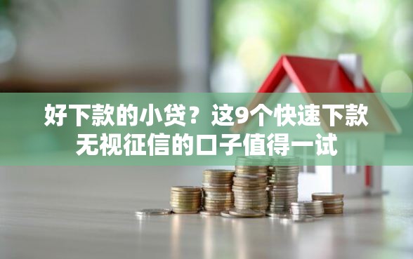 好下款的小贷?这9个快速下款无视征信的口子值得一试 好下款的小贷?这9个快速下款无视征信的口子值得一试