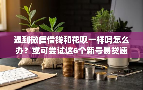 遇到微信借钱和花呗一样吗怎么办?或可尝试这6个新号易贷速审秒下款app 遇到微信借钱和花呗一样吗怎么办?或可尝试这6个新号易贷速审秒下款app