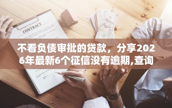 不看负债审批的贷款，分享2026年最新6个征信没有逾期,查询花了,能贷款的平台