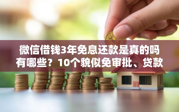 微信借钱3年免息还款是真的吗有哪些?10个貌似免审批、贷款平台推广赚佣金合集 微信借钱3年免息还款是真的吗有哪些?10个貌似免审批、贷款平台推广赚佣金合集