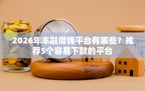 2026年丰融借钱平台有哪些？推荐5个容易下款的平台