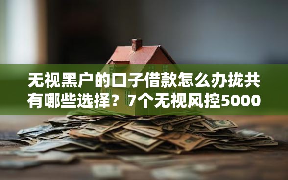 无视黑户的口子借款怎么办拢共有哪些选择？7个无视风控5000必下口子详解