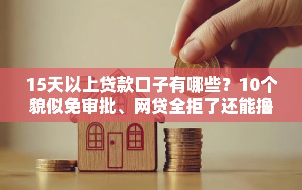 15天以上贷款口子有哪些？10个貌似免审批、网贷全拒了还能撸的口子合集