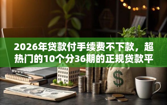 2026年贷款付手续费不下款，超热门的10个分36期的正规贷款平台推荐