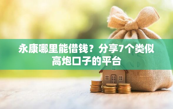 永康哪里能借钱？分享7个类似高炮口子的平台