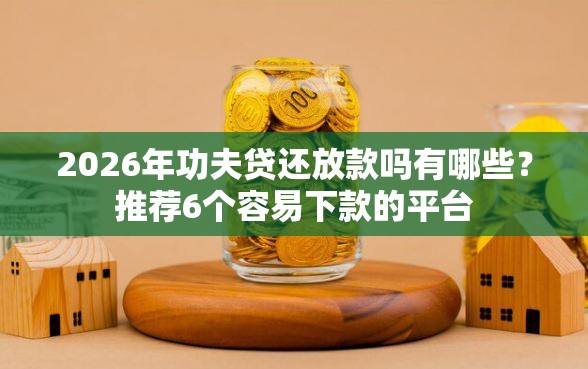 2026年功夫贷还放款吗有哪些？推荐6个容易下款的平台