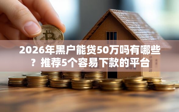 2026年黑户能贷50万吗有哪些？推荐5个容易下款的平台