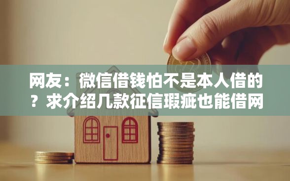 网友：微信借钱怕不是本人借的？求介绍几款征信瑕疵也能借网贷轻松下款的口子
