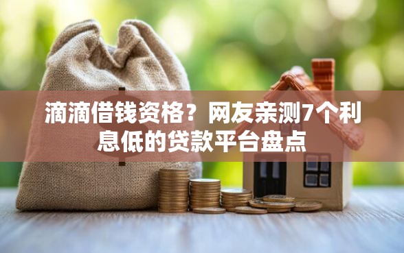 滴滴借钱资格?网友亲测7个利息低的贷款平台盘点 滴滴借钱资格?网友亲测7个利息低的贷款平台盘点