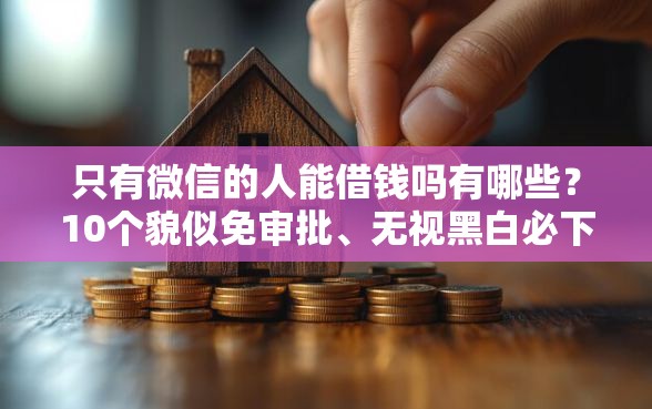 只有微信的人能借钱吗有哪些?10个貌似免审批、无视黑白必下款的网贷口子合集 只有微信的人能借钱吗有哪些?10个貌似免审批、无视黑白必下款的网贷口子合集