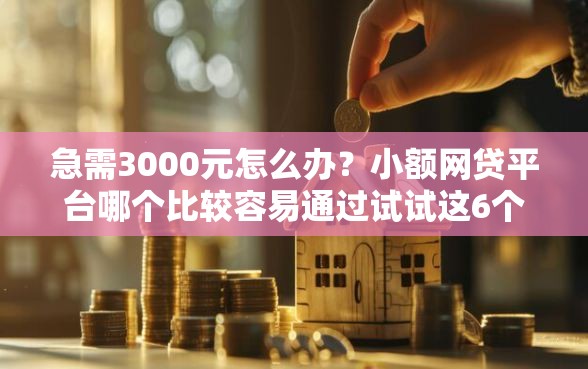 急需3000元怎么办?小额网贷平台哪个比较容易通过试试这6个无门槛平台 急需3000元怎么办?小额网贷平台哪个比较容易通过试试这6个无门槛平台