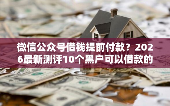 微信公众号借钱提前付款?2026最新测评10个黑户可以借款的软件 微信公众号借钱提前付款?2026最新测评10个黑户可以借款的软件