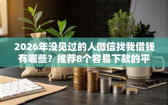 2026年没见过的人微信找我借钱有哪些？推荐8个容易下款的平台